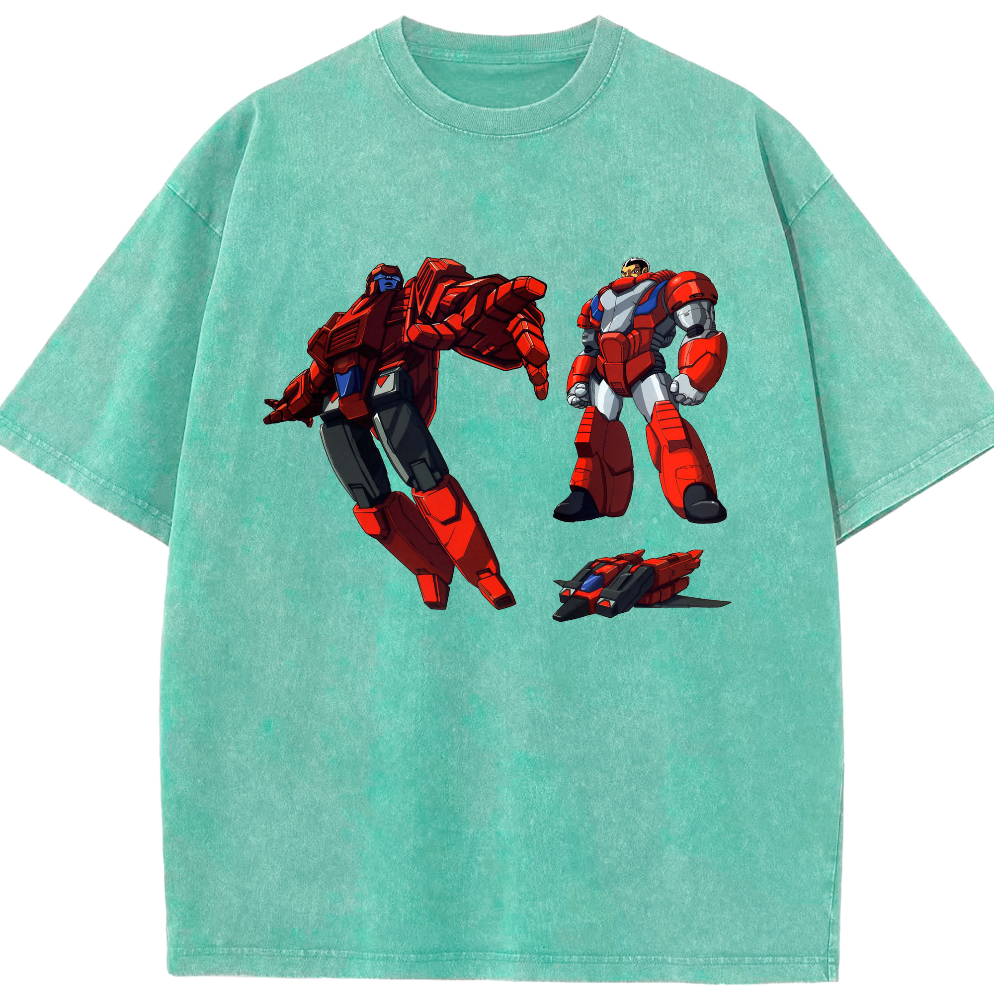（画像用）  綿100% ヴィンテージ風 半袖Tシャツ（フロントプリント）